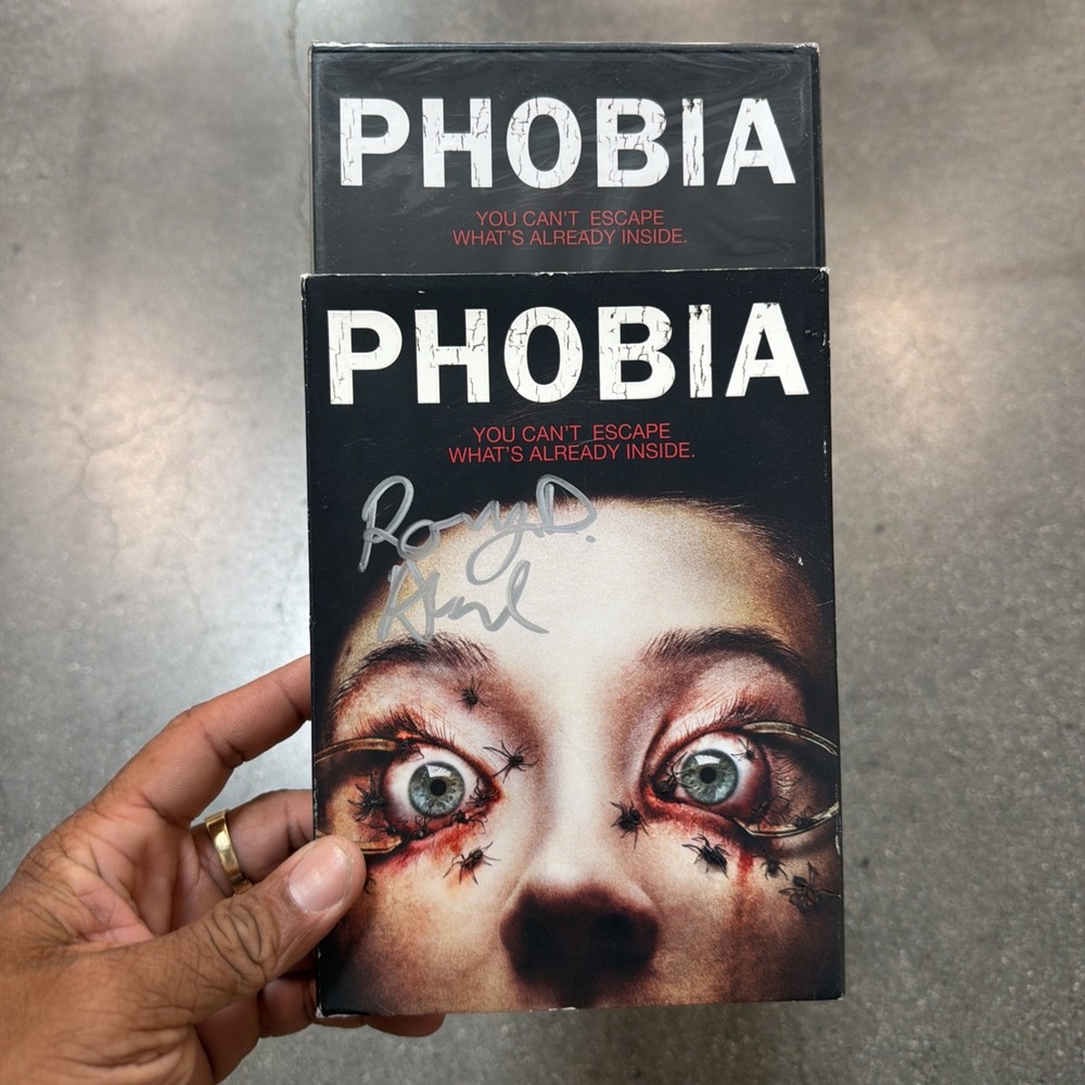 Phobia (DVD, 2014, WS) w/ Embossed Slipcover Sealed SIGNED BY DIRECTOR RORY ABEL